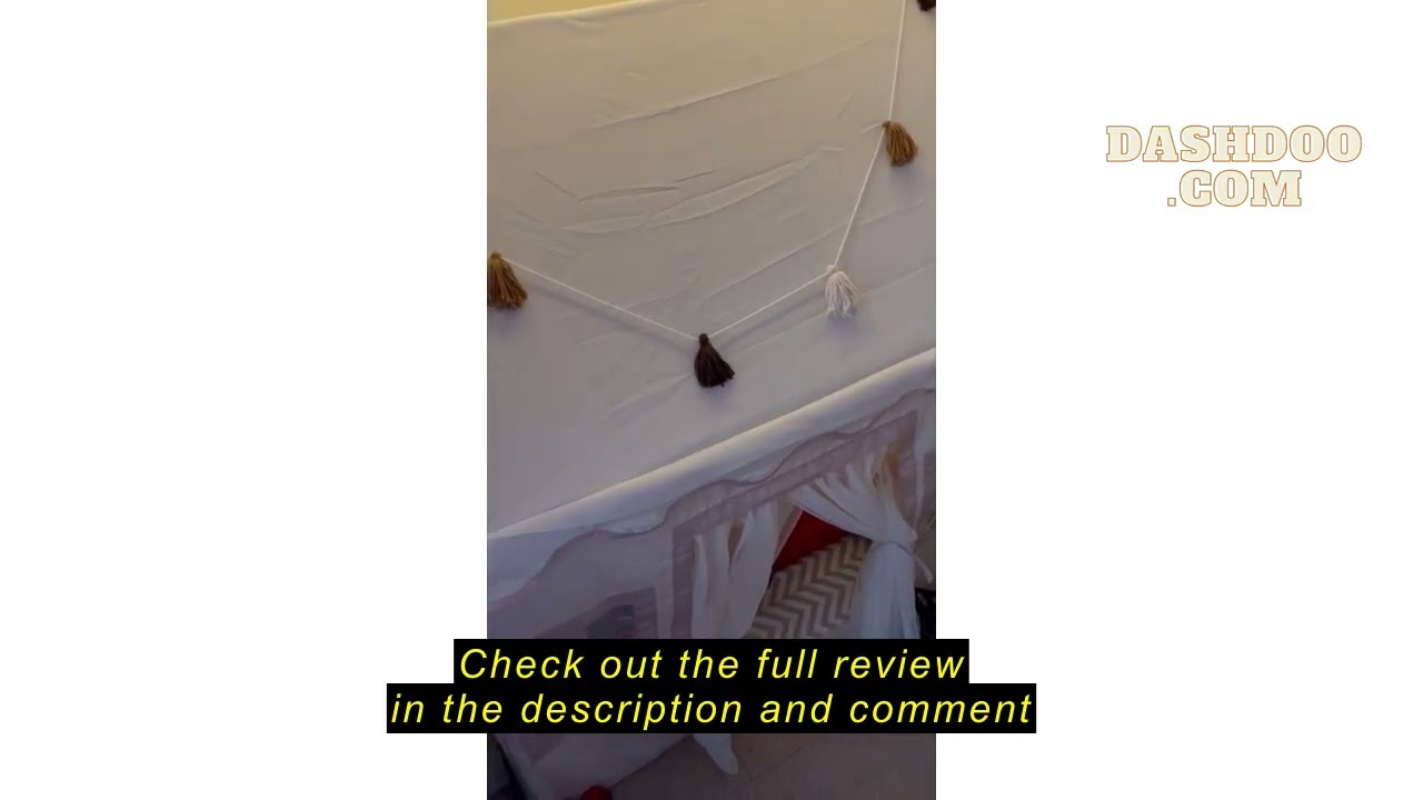 Review Senodeer Kids Play Tent Indoor: with Mat, Tassel Garland, Star Lights - Girl Tent Indoor Play