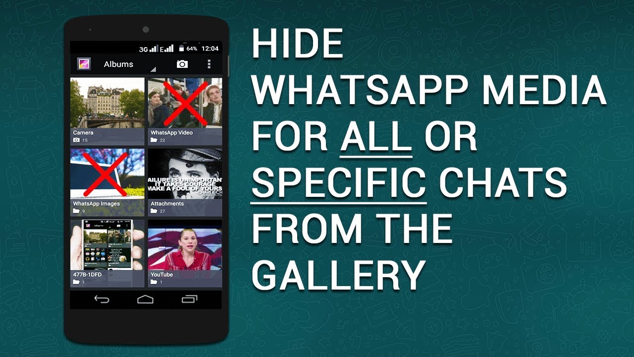 Hide WhatsApp Media for All or Specific Chats from Android's Gallery