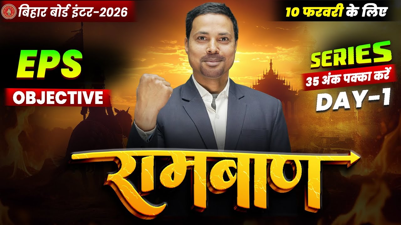 12th Entrepreneurship Ramban Day -1 🔥 | Bihar Board Class 12th EPS VVI Objectives 2026 | Vinit Sir