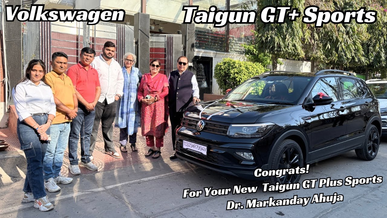 Dr. Markandey Ahuja, renowned Eye Surgeon, becomes proud owner of Volkswagen Taigun GT+ Sports ✨