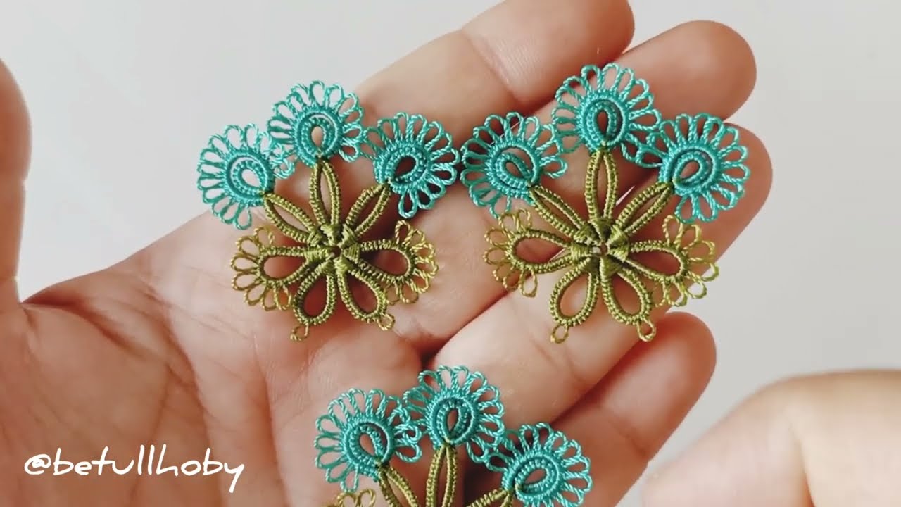 mekik oyası üçlü bayram şekeri modeli harika bir model 😍 #knitting #iğneoyasımodelleri #mekikoyası