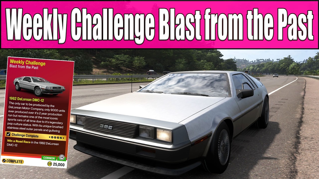 Forza Horizon 6 Weekly Challenge Blast from the Past - DeLorean DMC 12