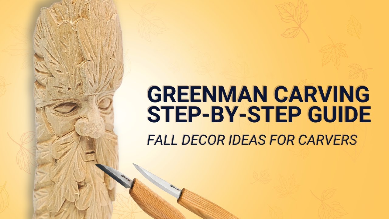 Whittling for Beginners. Green Man Carving. Fall Decor 2023