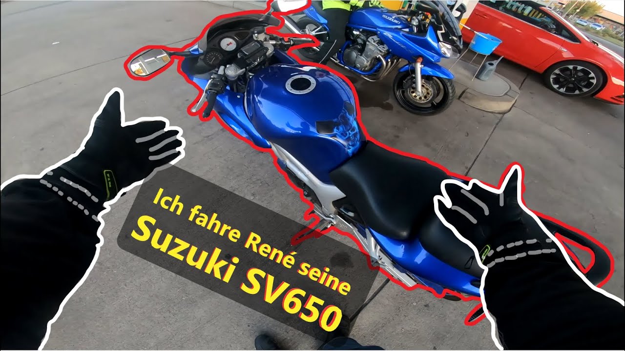 Ich fahre René seine Suzuki SV650 - 4 Zylinder VS 2 Zylinder - Was ein Wahnsinn!
