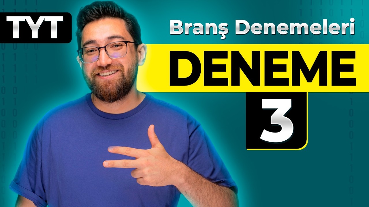 TYT Matematik 10’lu Branş Denemesi | 3.Deneme Çözümleri