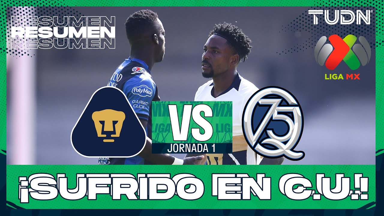 Resumen y goles - Pumas vs Quer&eacute;taro | Liga MX - Jornada 1 Clausura 2026 | TUDN