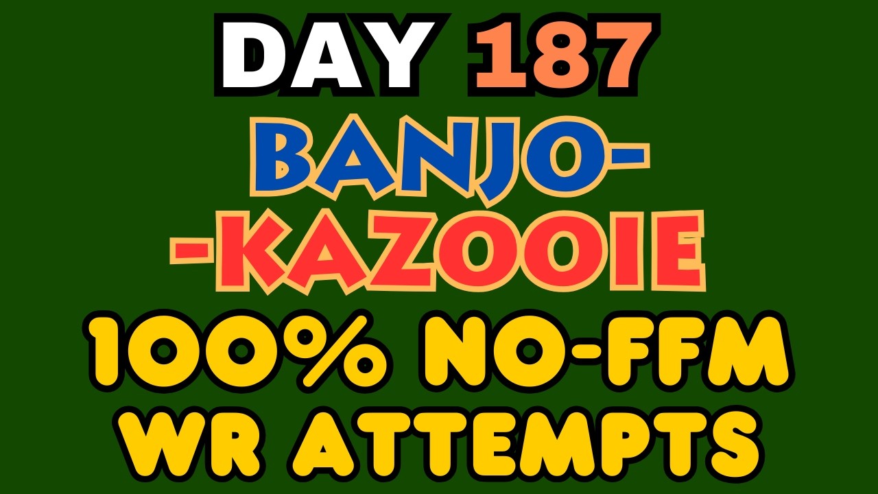 PUSHING FOR 1:58:3X!! | Day 187 of Banjo-Kazooie 100% No FFM Speedruns (N64) | WR of 1:59:04