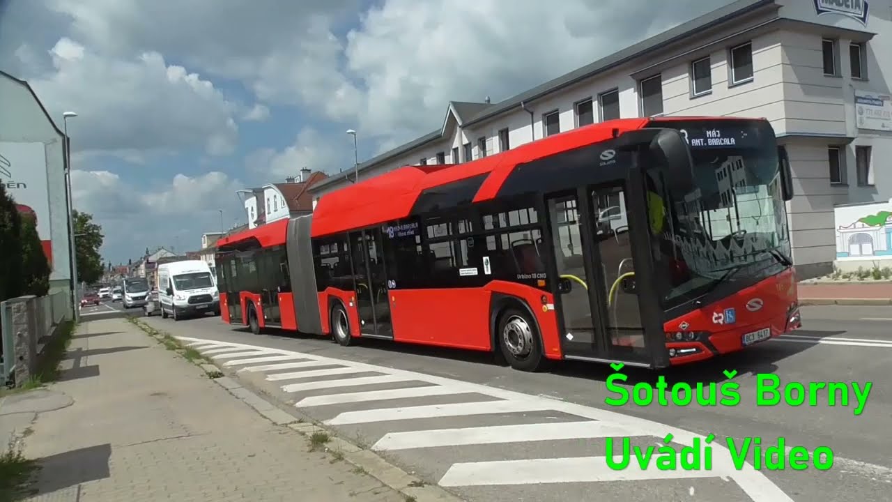 Solaris Urbino 18 IV. CNG (DPMČB) Ev.čísla 105 na lince 18 (30.7.2021)