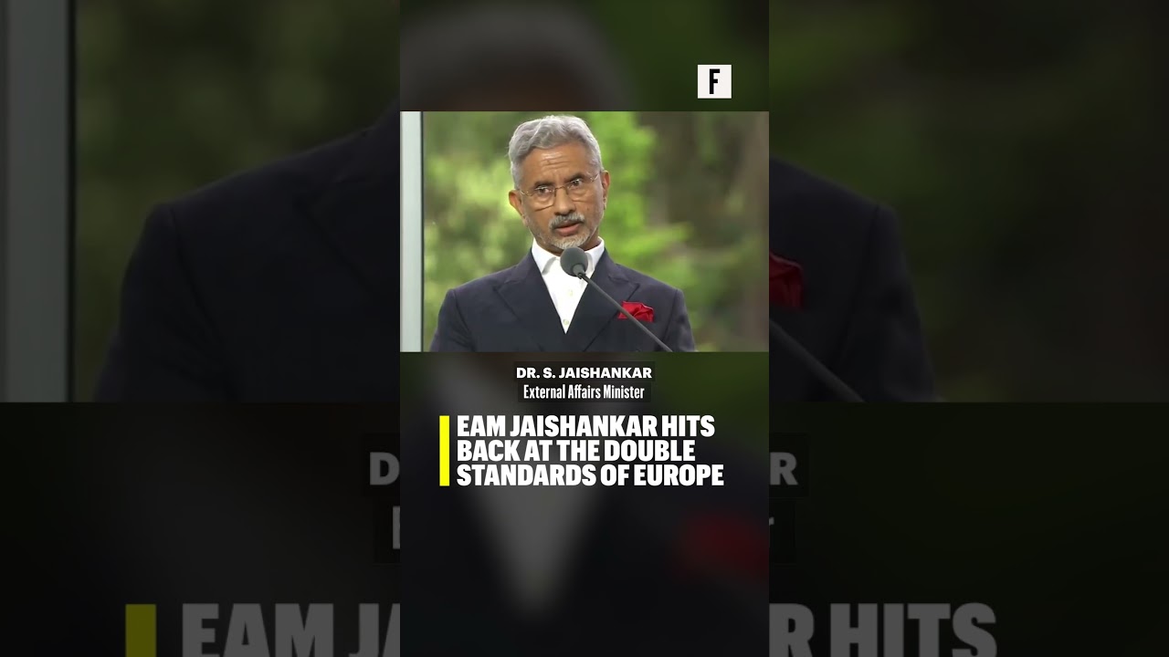 EAM Jaishankar hits back at the double standards of Europe