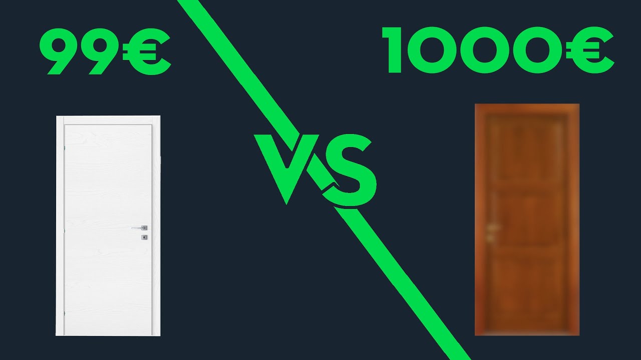 Porta interna da 99 € VS porta interna da 1000 €