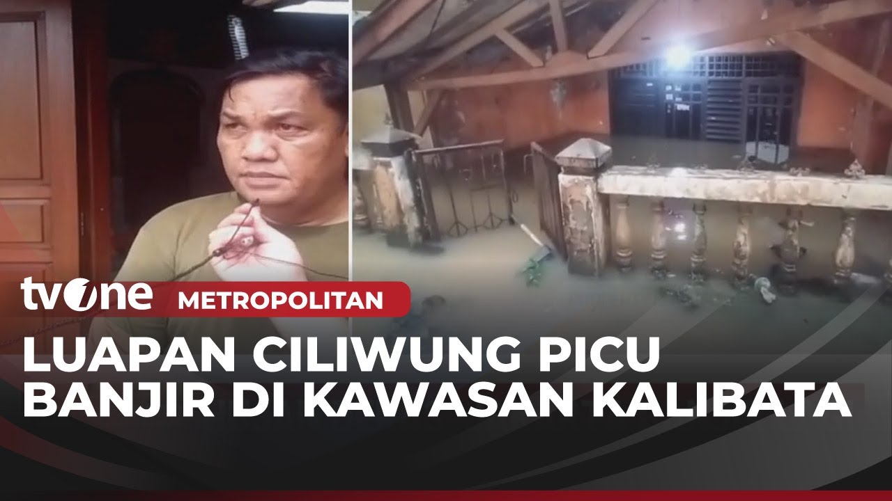 Kali Ciliwung Meluap, Ruas Jalan Kalibata Direndam Banjir | Metropolitan