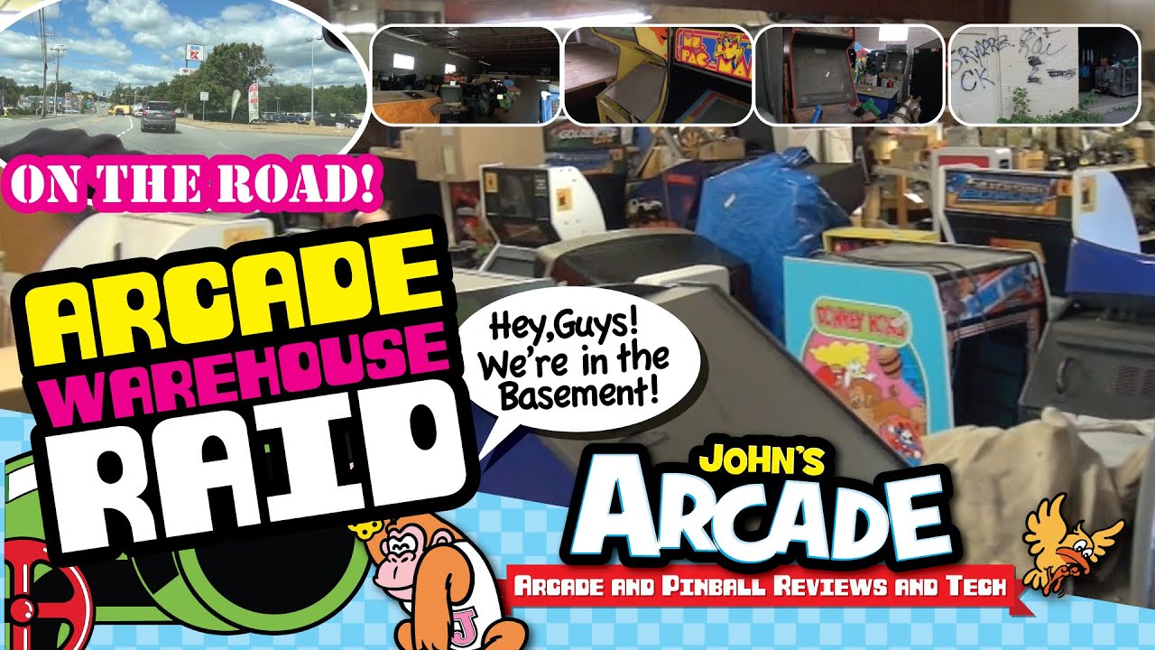 John raids an arcade warehouse and grabs  a $25 Ms. Pac-Man! - classic arcade and pinball machines