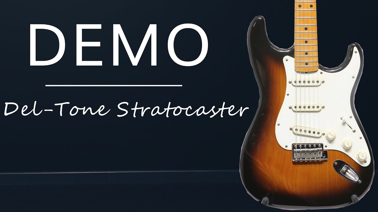 Del-Tone 50's S-Style 2-tone Stratocaster DEMO - Muziekhuis Souman
