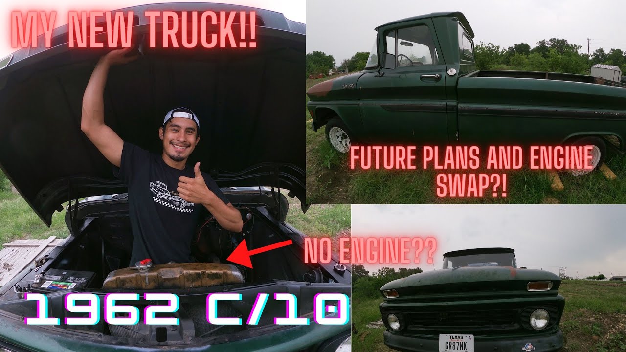 My New 1962 C/10 TRUCK!!! Future 350 engine swap!?!?