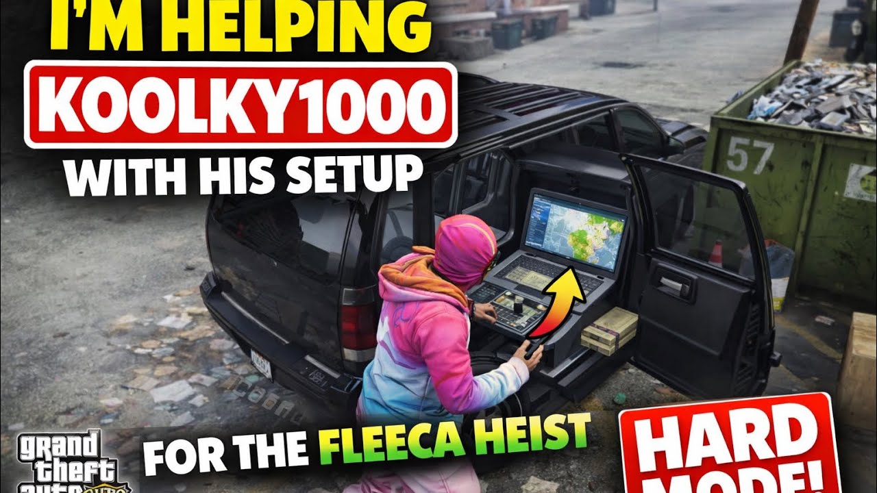 I’m helping Koolky1000 with his setup for the Fleeca Heist on hard mode
