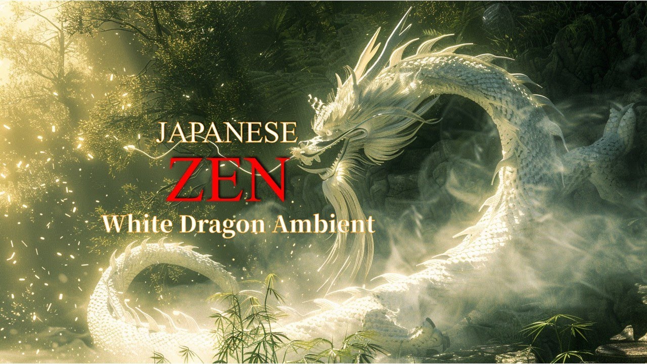 Japanese ZEN-01 | White Dragon Meditation Music | 1 Hour Spiritual Ambient