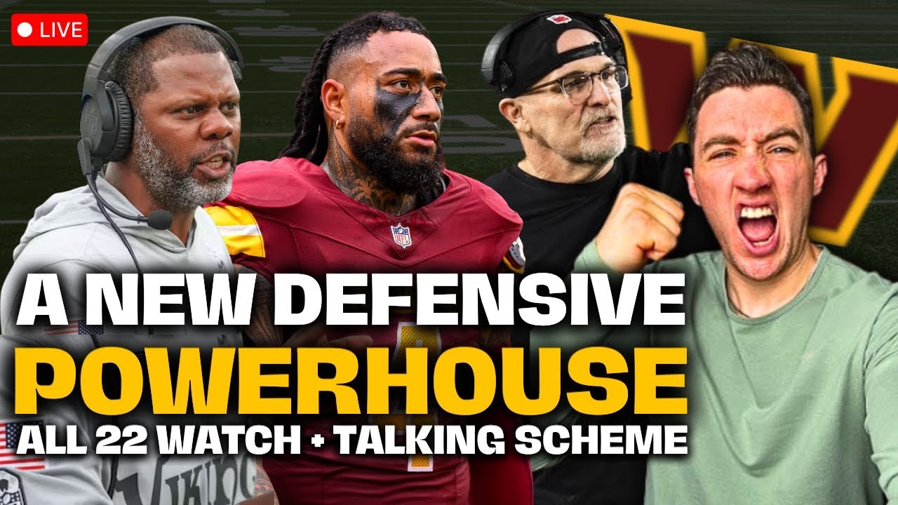 SACKS, BLITZES & MORE SACKS! Watching DARONTE JONES DEFENSE + Talking Commanders NEW SCHEME!