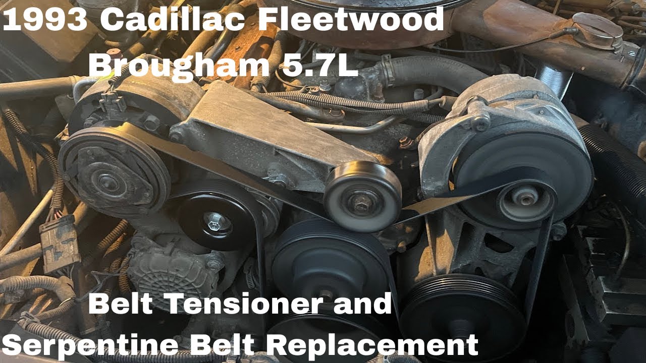 Belt Tensioner and Serpentine Belt Replacement on my 1993 Cadillac Fleetwood Brougham!