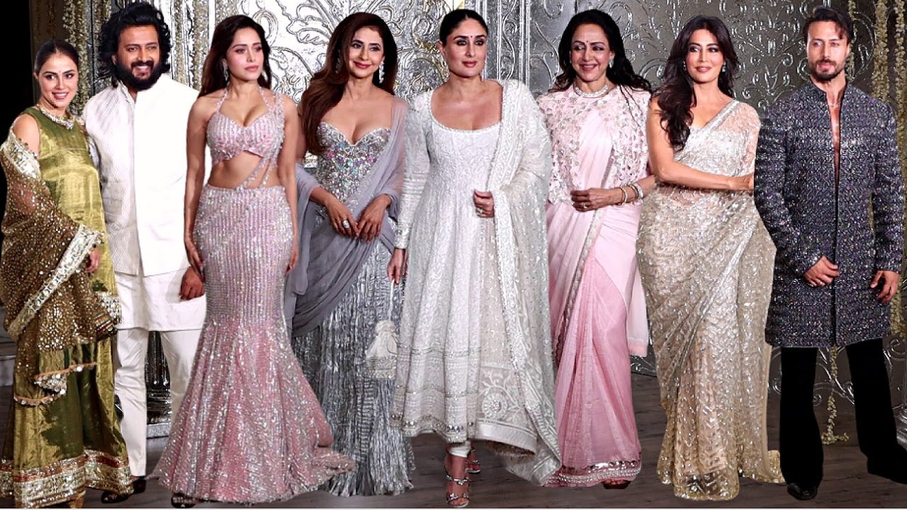 Celebrities Arrive At Manish Malhotra Diwali Party 2025 - Kareena, Urmila, Hema, Tiger, Genelia