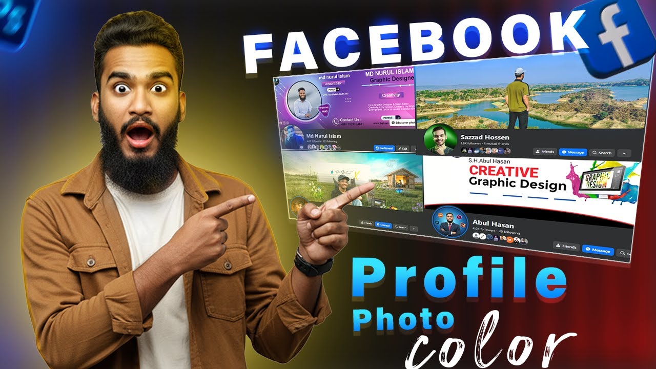 Facebook Profile Photo Color Effect in Photoshop | Professional FB DP Design Tutorial