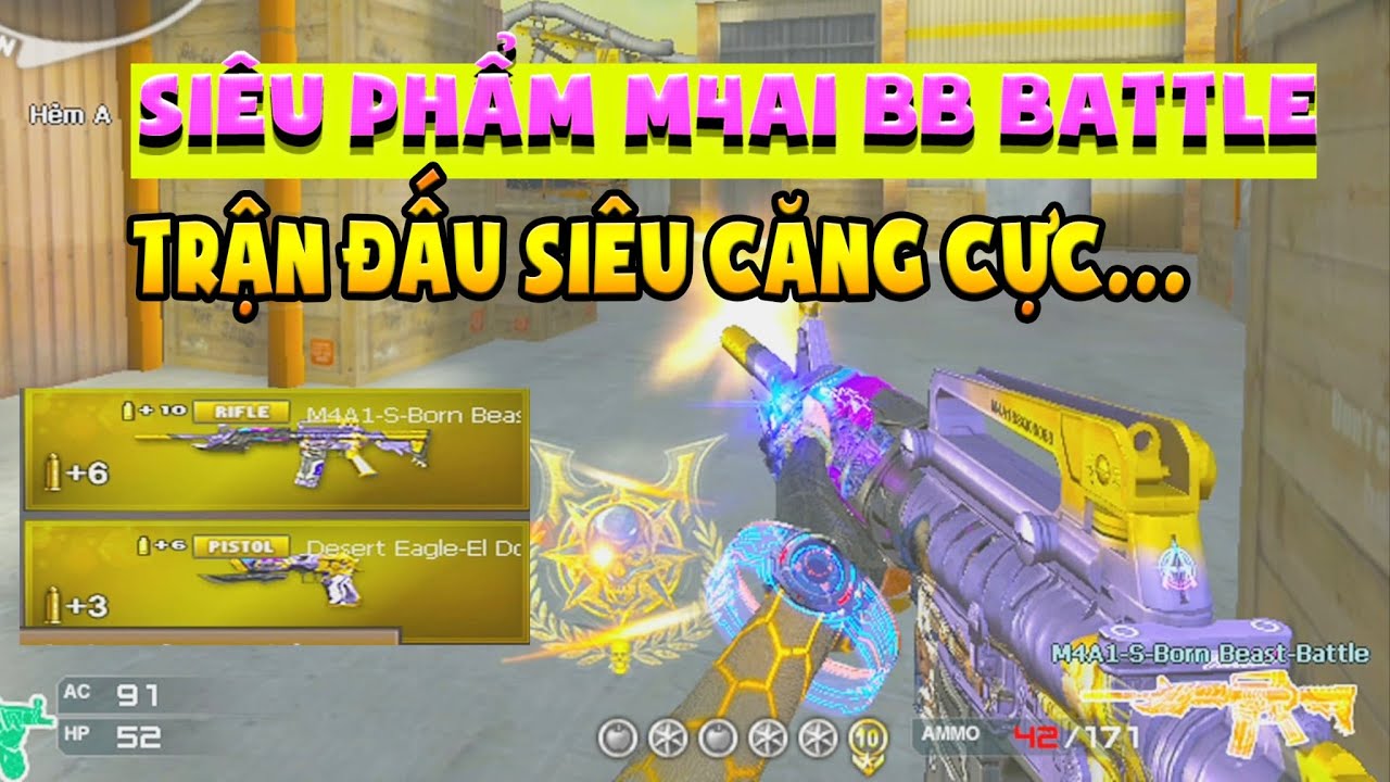 ► Bình luận Đột Kích - Siêu phẩm M4a1 BB Battle và trận đấu siêu căng cực