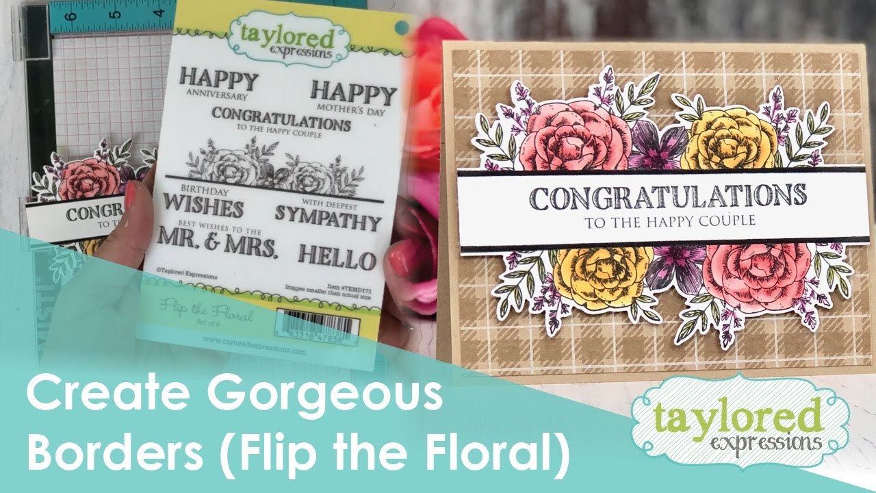 Create Gorgeous Borders with Flip the Floral (+ Detailed Plaid Background)