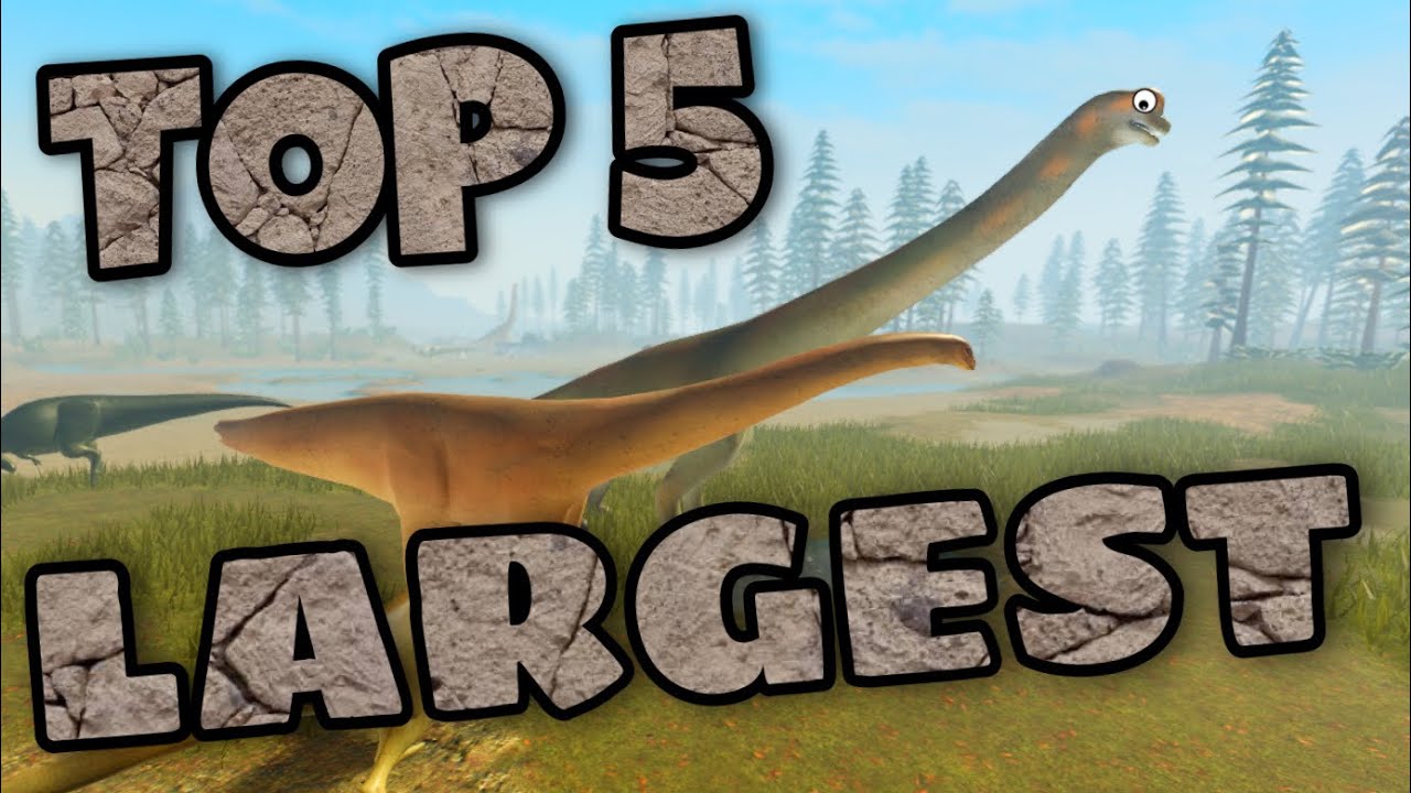 Top 10 largest dinosaurs in dinosaur world mobile