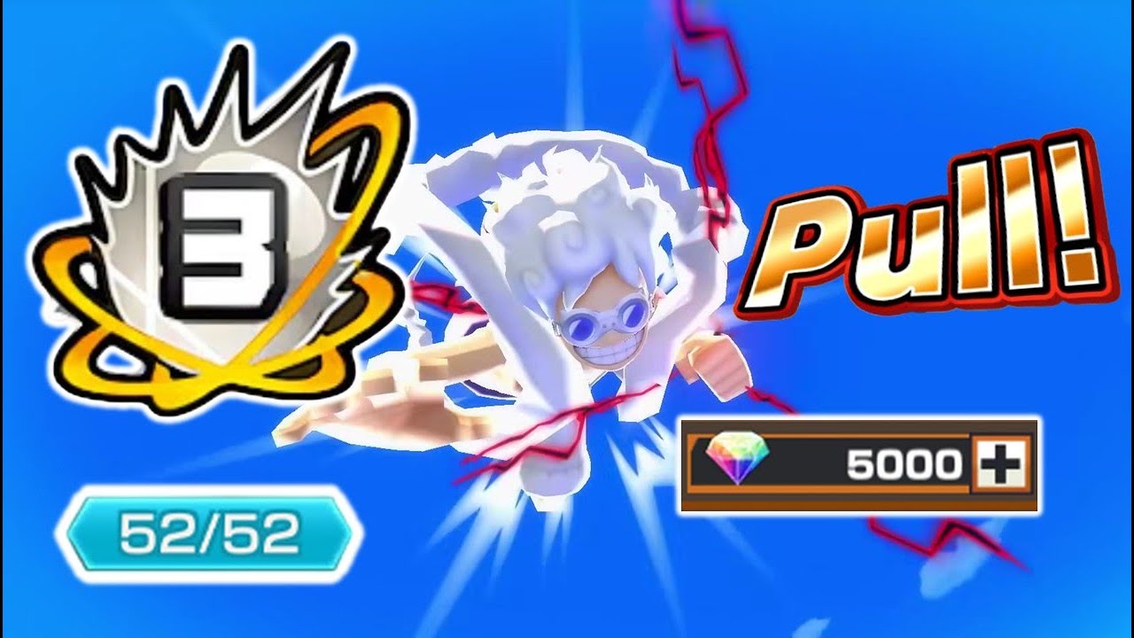 Boost 4 (52/52) New EX Four Emperors Egghead Gear 5 Luffy One Piece Bounty Rush OPBR Live Summons