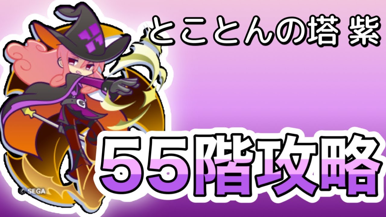 とことんの塔紫55F攻略★反射無し火力押しで挑戦します★ぷよクエ