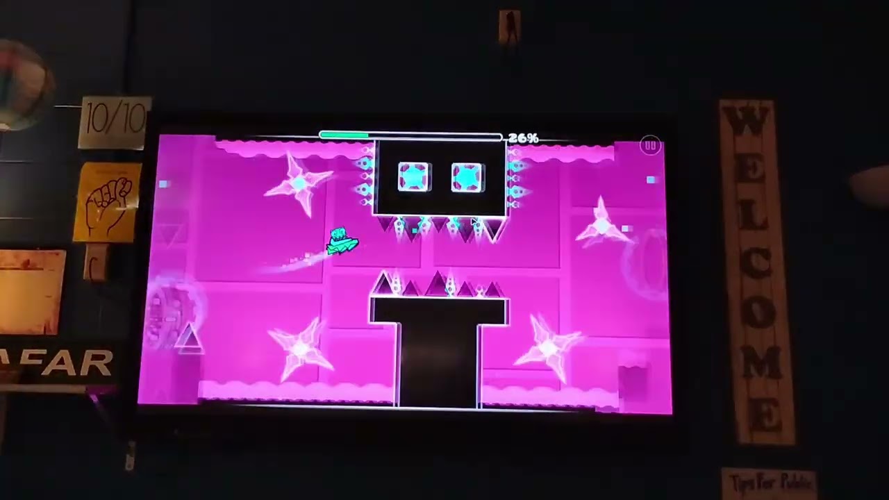 almost beating clubstep on a school smartboard