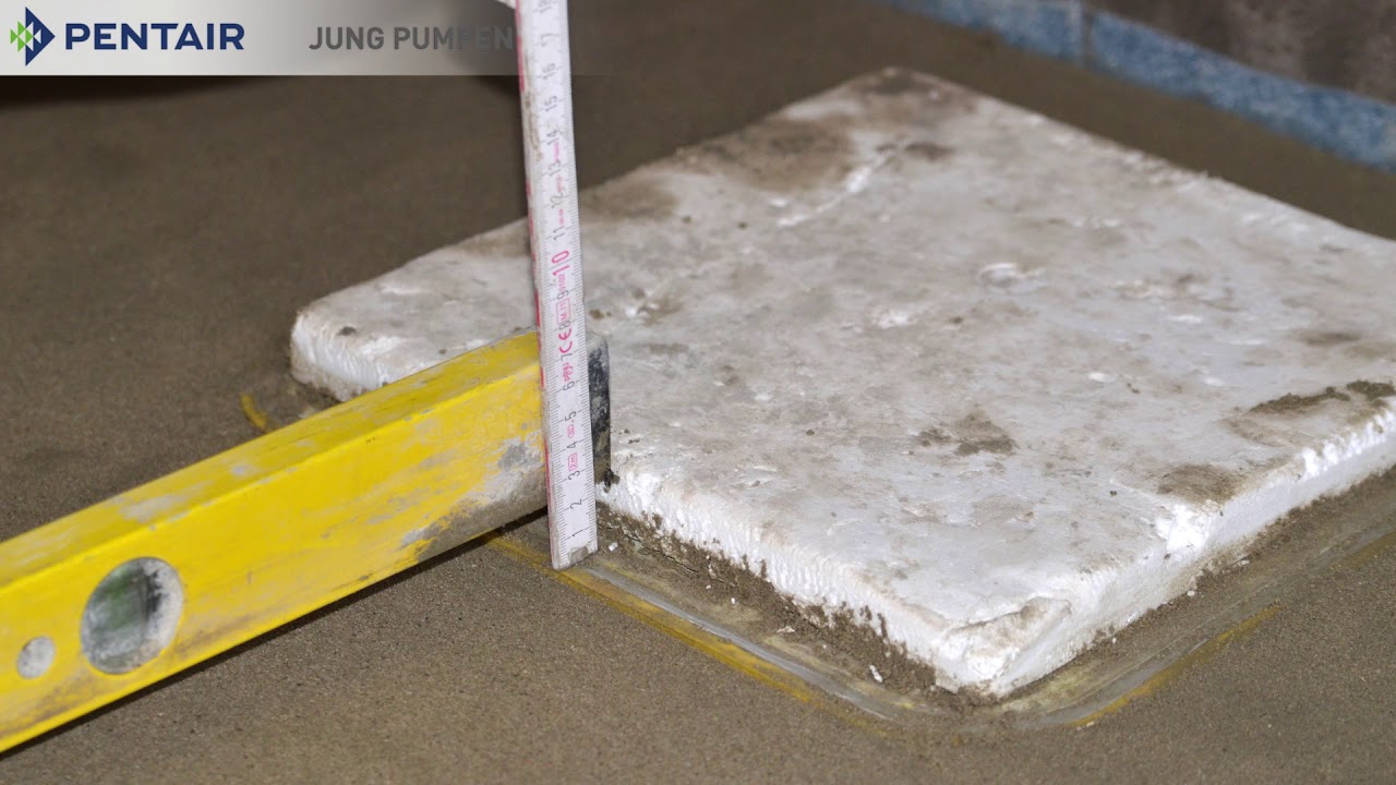 Pentair Jung Pumpen: Einbau der Bodenablaufpumpe Plancofix plus
