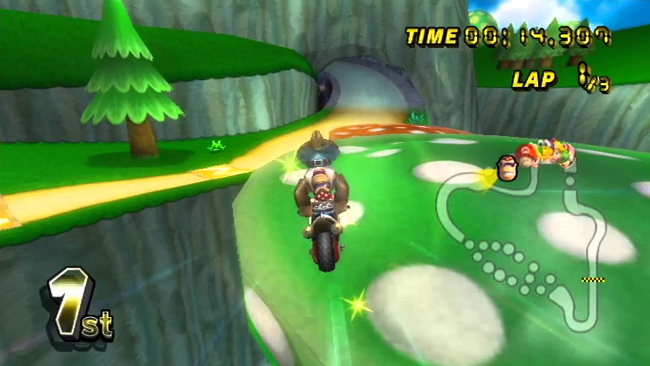 Mario Kart Wii - Mushroom Cup 'Speedrun' - 06:27.392 - No Items, No Glitches!