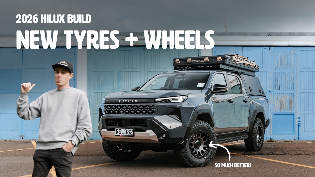 Новые диски и шины! Обзор Hilux SR5 2026 года с шинами Kenda RT.