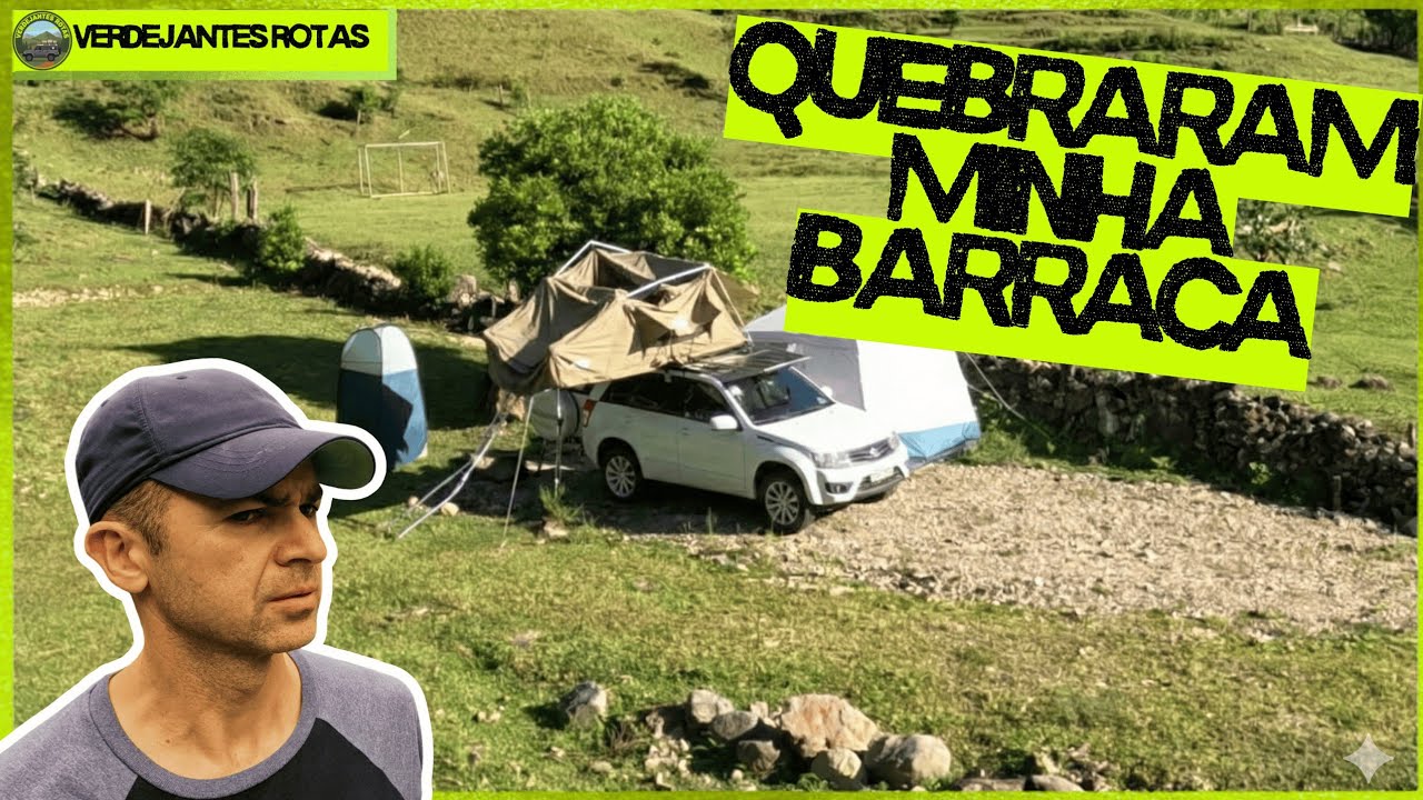 QUEBRARAM MINHA BARRACA DE TETO e só descobri no camping
