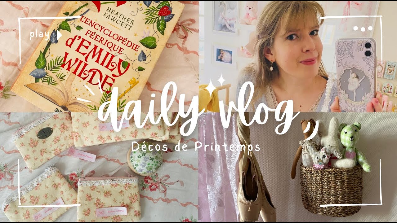 Vlog de printemps 🌸🐰D&eacute;corations, Tasses, Achats Sostrene-Tiger-Action, Lecture Emily Wilde 📚