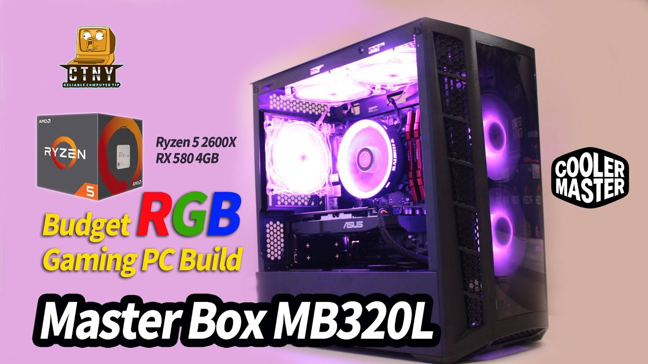 Cooler Master MasterBox MB320L mATX Case Build - AMD Ryzen 5 2600x | ASUS RX 580 4GB