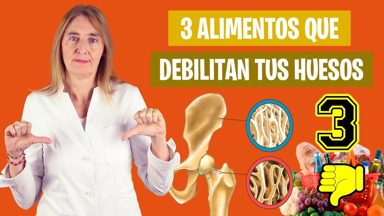 3 PEORES ALIMENTOS para PREVENIR la OSTEOPOROSIS | Mala dieta con osteoporosis | Nutrición y Salud