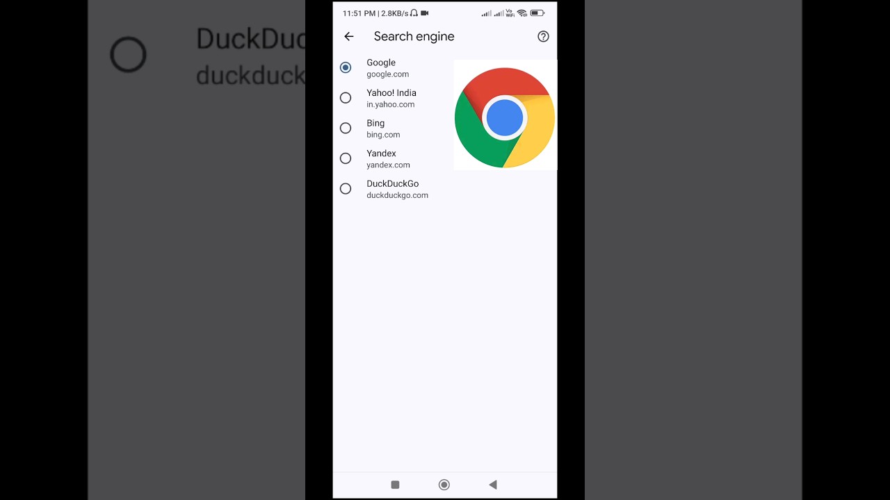 how to change search engine in google chrome in mobile #chrome #browser