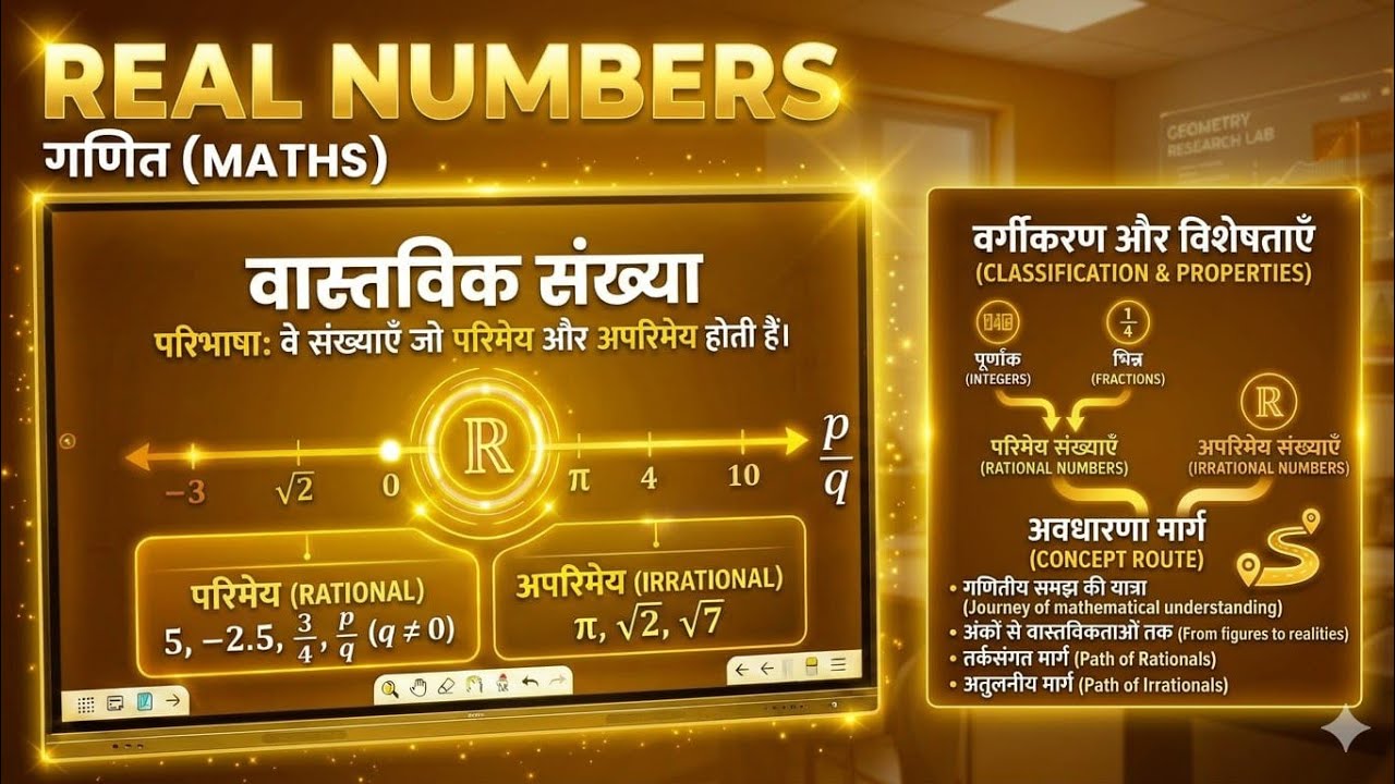REAL NUMBER (वास्तविक संख्या) को अच्छा से समझे एक मात्र Trick से (सम,प्राकृत,पूर्ण का HCF LCM)