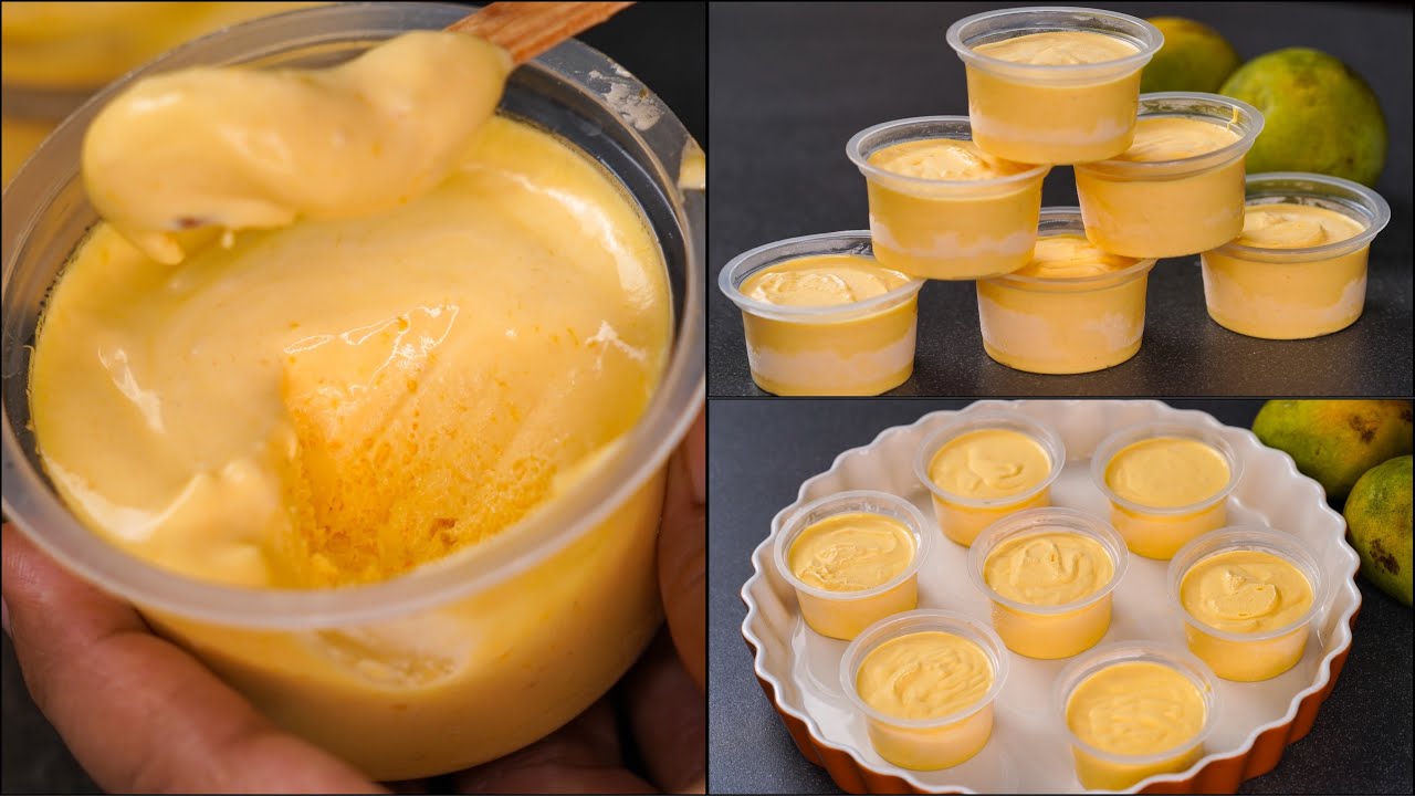 MANGO CUP ICE CREAM RECIPE | MANGO ICE CREAM | EASY MANGO CUP ICE CREAM | ICE CREAM RECIPE | N'Oven