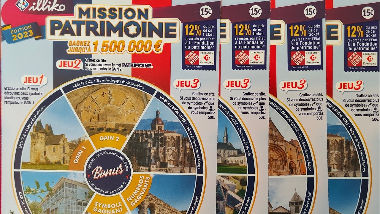 Nouveau jeu FDJ Mission patrimoine ☘️ magnifique session 🤩🥰 incroyable 😍