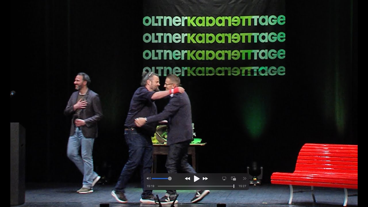 Büne Hubers «Cornichon»-Laudatio für Bänz Friedli