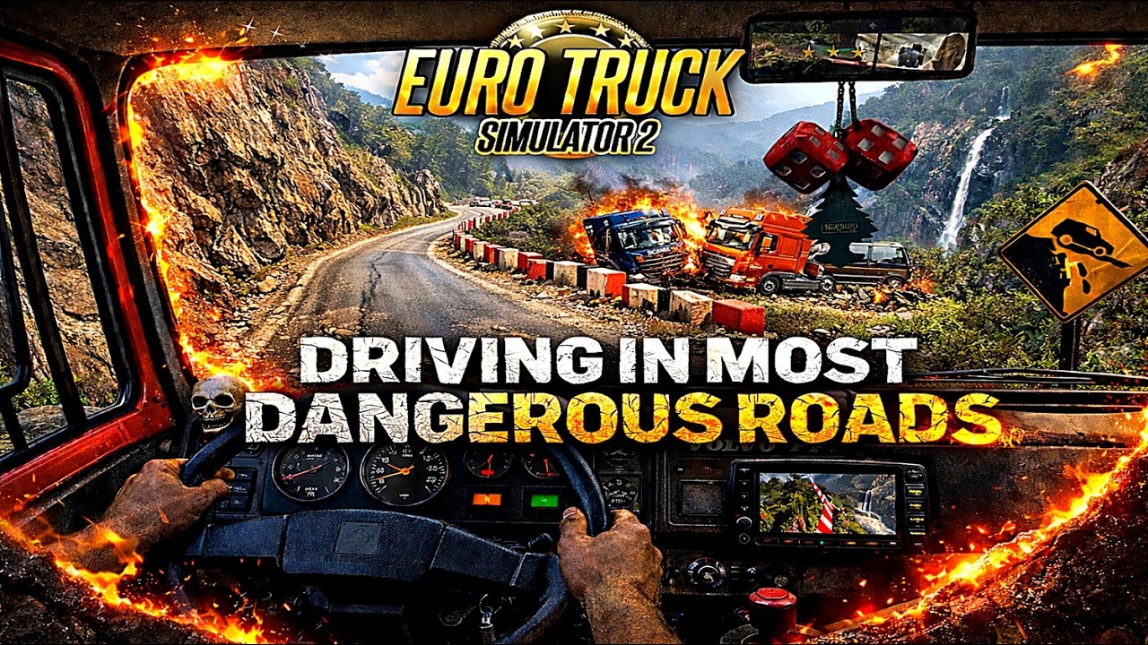 🔴DRIVING IN MOST DANGEROUS ROADS | ESTRADAS DESAFIADORAS MAP | ETS 2 TELUGU LIVE | @MohanPlays10 S56