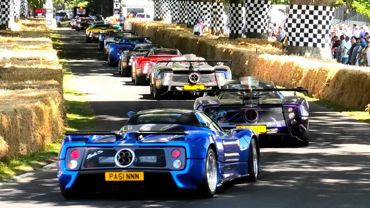 Pagani Owners take over the BIGGEST UK car event with 20 ZONDAS!