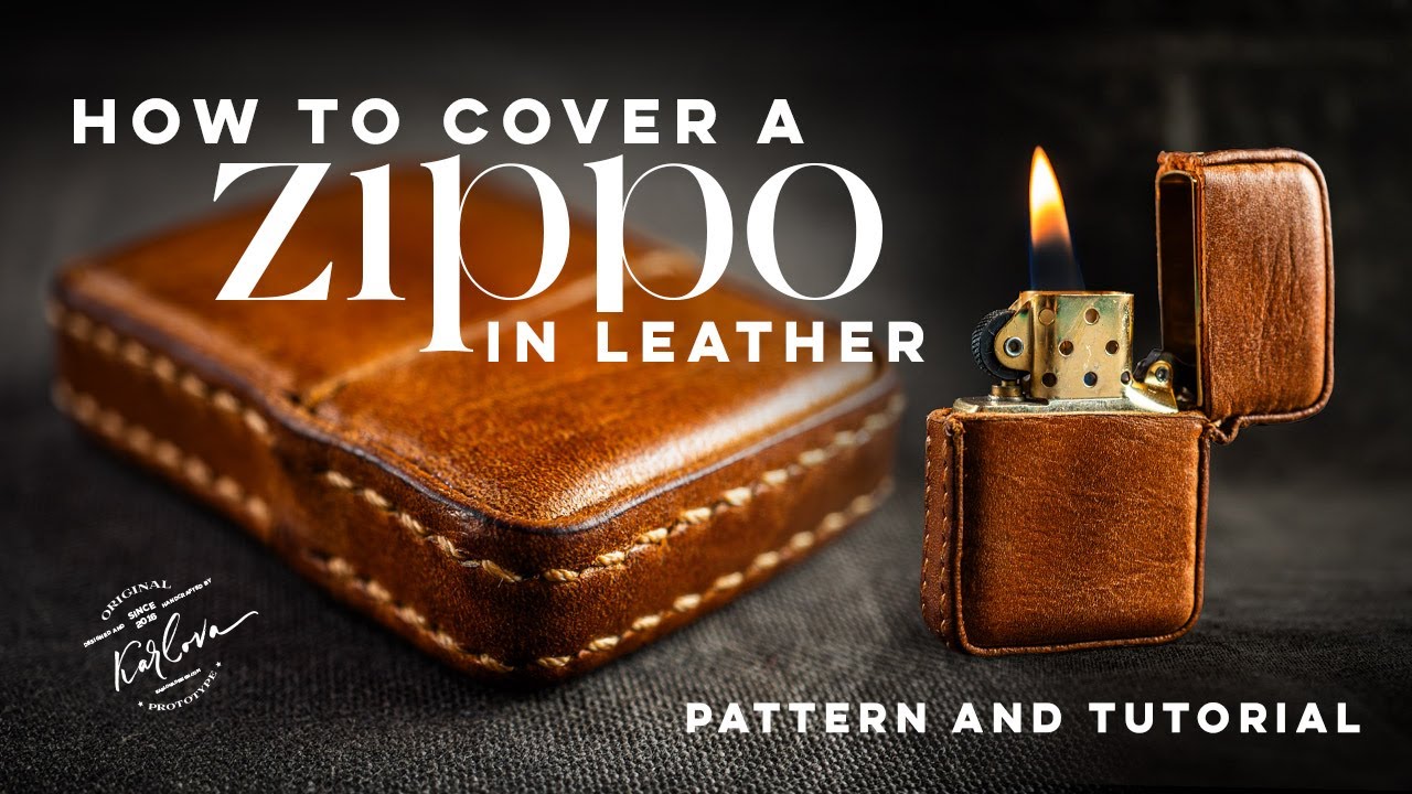 Make a Leather Cover For Your Zippo Lighter - Pattern (Free Until This Christmas!) and Tutorial