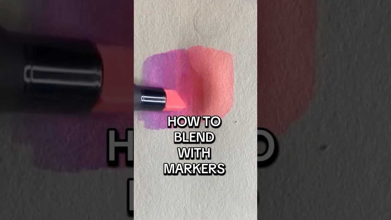 How to blend alcohol markers #arttutorial #drawing #drawingtutorial #markers #blending #shorts