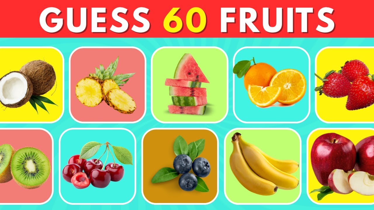 Guess the Fruit in 3 Seconds 🍍🍓🍌 | 60 Different Types of Fruit
