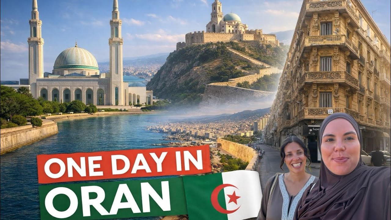 ONE DAY IN ORAN 🇩🇿 Fort de Santa Cruz, Boulevard, Abdelhamid Ben Badis Mosque 