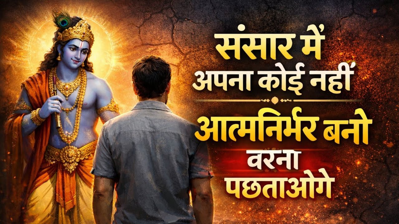 संसार में अपना कोई नहीं | आत्मनिर्भर बनो वरना पछताओगे | Best Krishna Motivational Speech