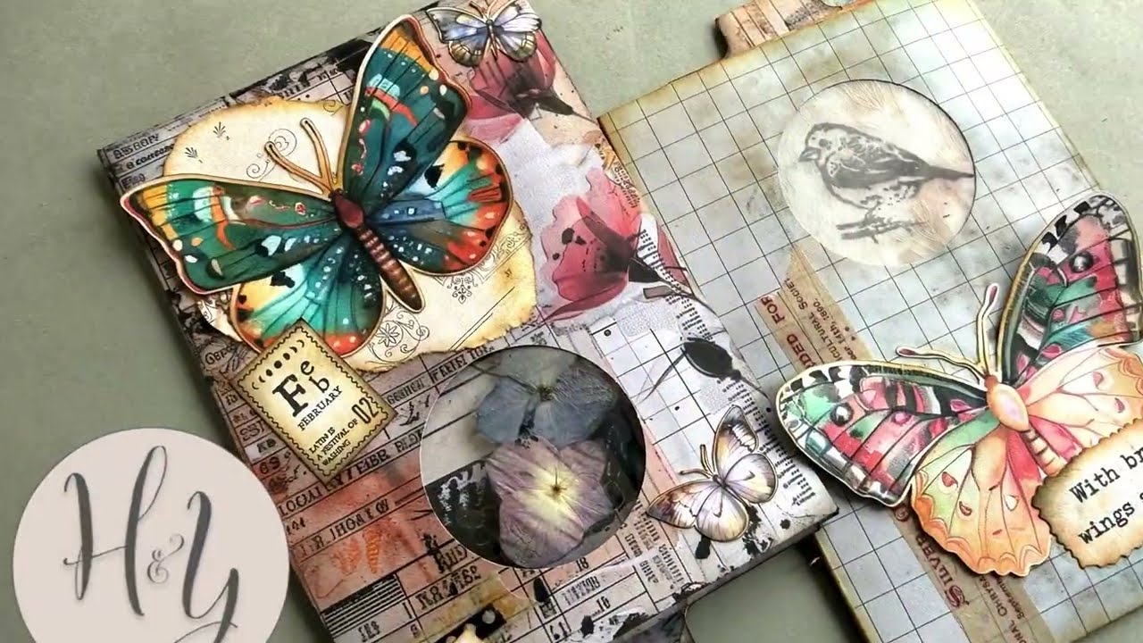 One Sheet Wonder! Easy Junk Journal Pockets from ONE piece of paper